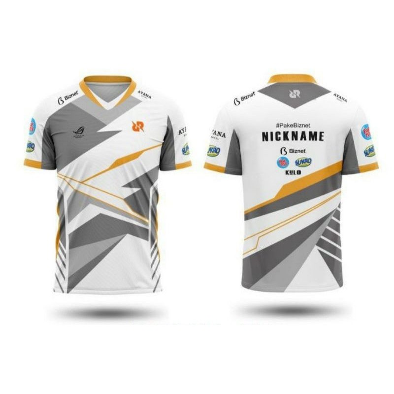Jual Jersey RRQ 2021 V neck ( Bisa Custom Nickname, Logo dan Sponsor ...