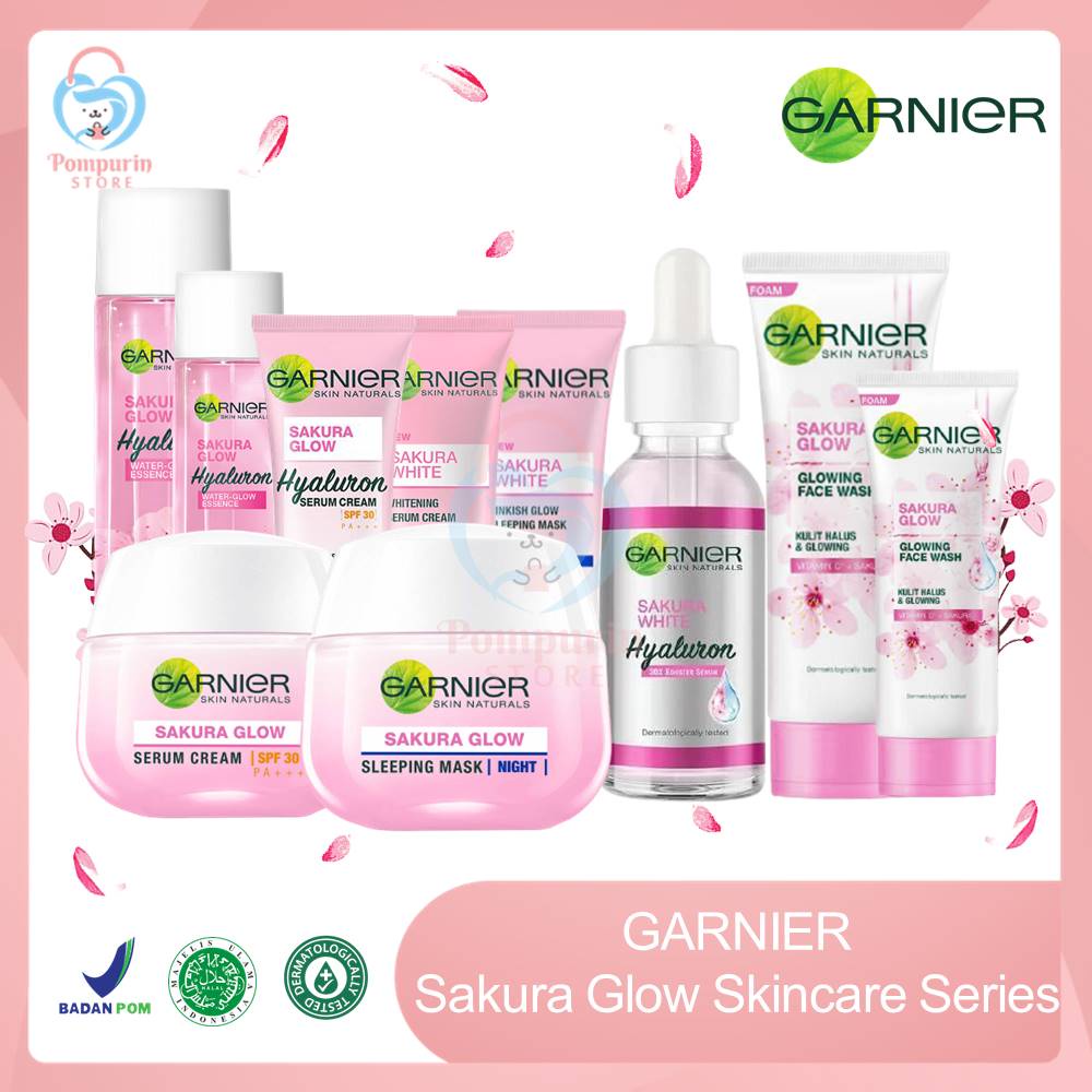 Jual Garnier Sakura Skincare Series Face Wash Cleanser / Hyaluron