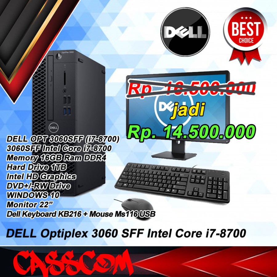 DELL OptiPlex3060SFF i7-8700 Win11 ぶち込み