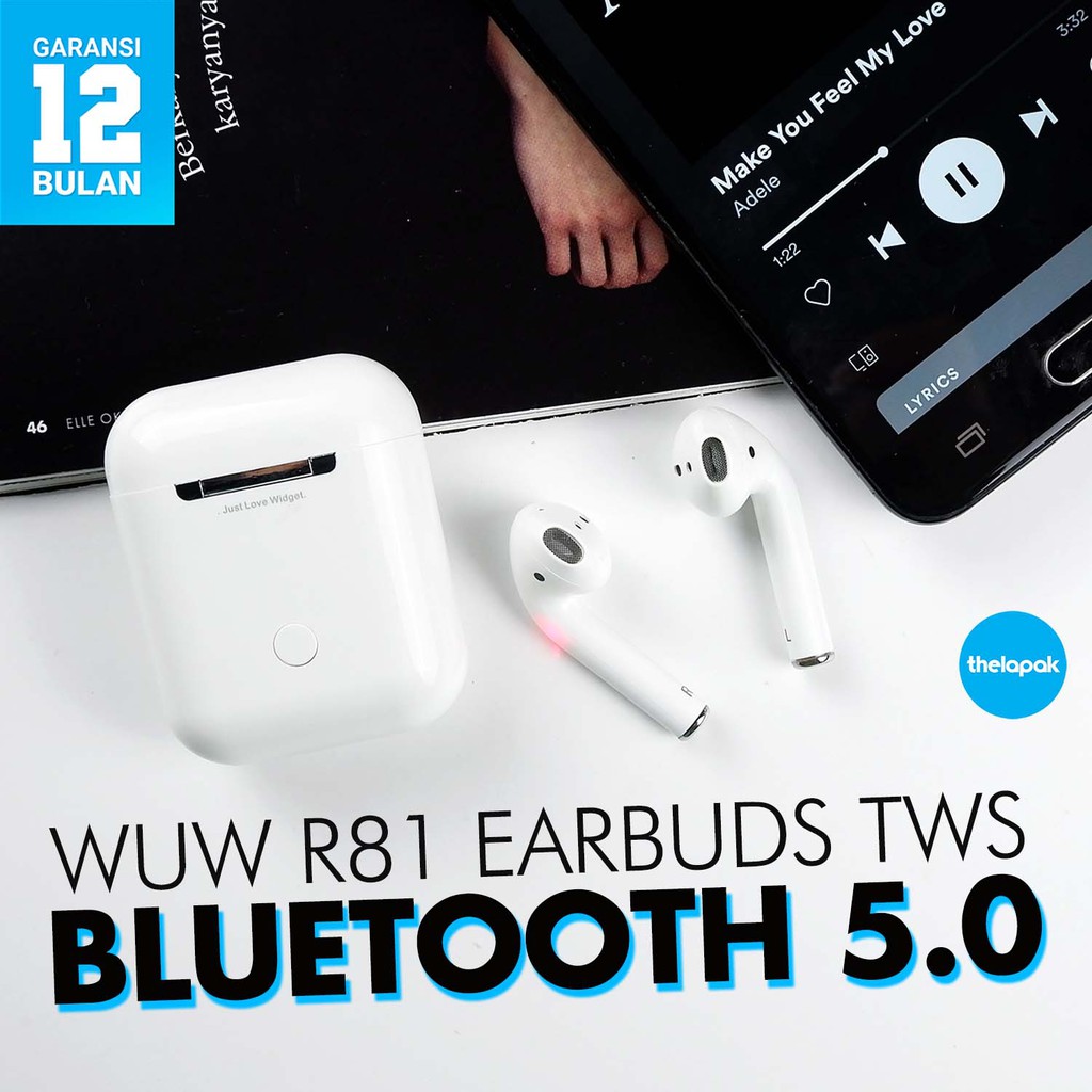 Jual Headset Bluetooth WUW R81 Earbuds TWS Wireless Original