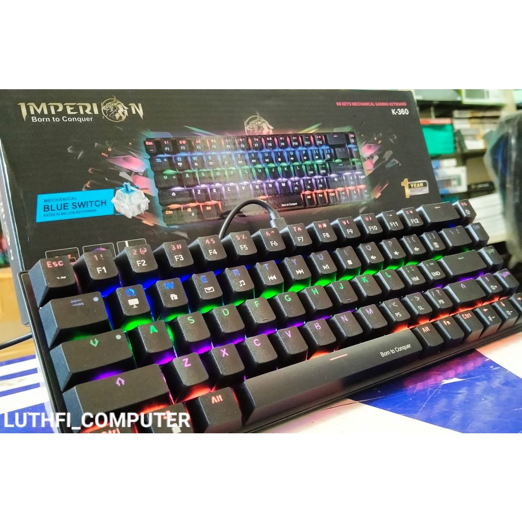 Jual Imperion Ballista 6 TKL K-360 Mechanical Gaming Keyboard 68 Keys ...