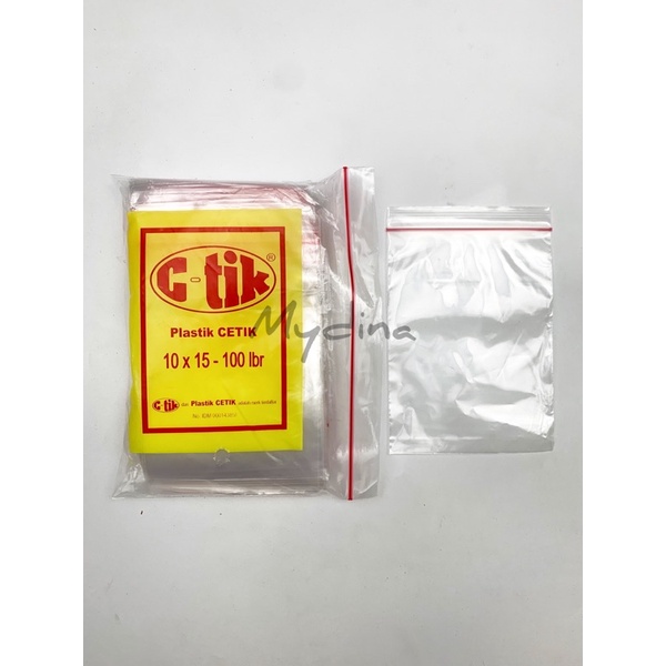 Jual Plastik Klip 10x15 Cm Cetik 10x15 Cm C Tik 10x15 Cm Shopee Indonesia 6814