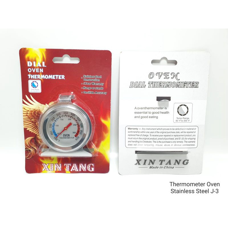 Jual Thermometer Oven / Dial Thermometer Oven Stainless Steel Xin Tang