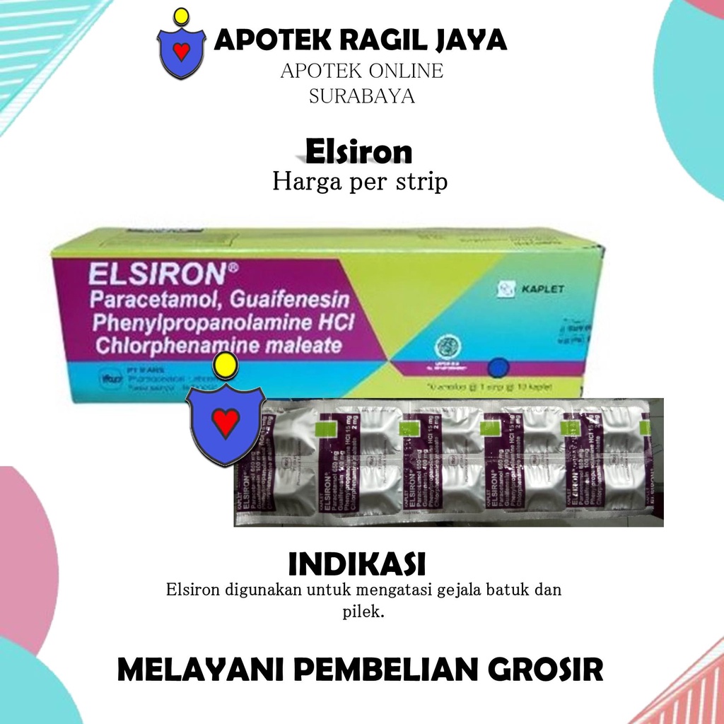 Jual Elsiron obat untuk mengatasi gejala batuk dan pilek | Shopee Indonesia