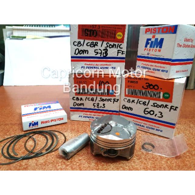 Jual Piston Kit Cb Cbr Sonic Fi Injeksi Dome Jenong Fim Izumi