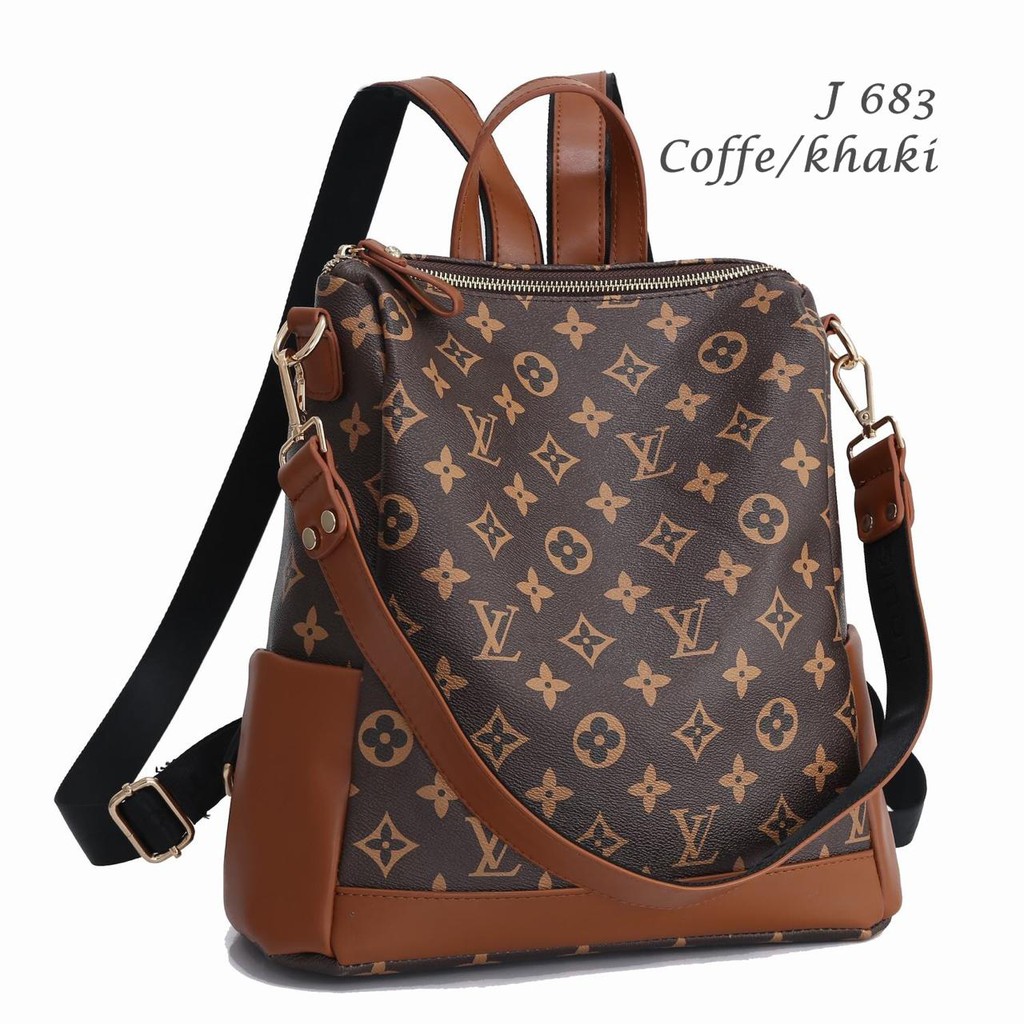 Jual tas wanita LV Lo Uis Louiss Vuitton ransel backpack multifungsi  selempang selendang 2 in 1 set mini bag party bag terlaris batam termurah  best seller di lapak Dirahstore