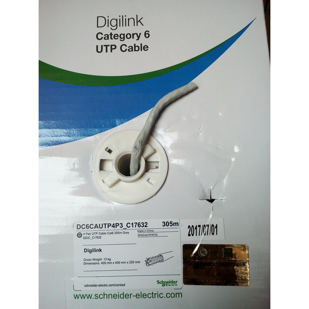 Jual SCHNEIDER CABLE UTP CAT 6 /BOX Shopee Indonesia
