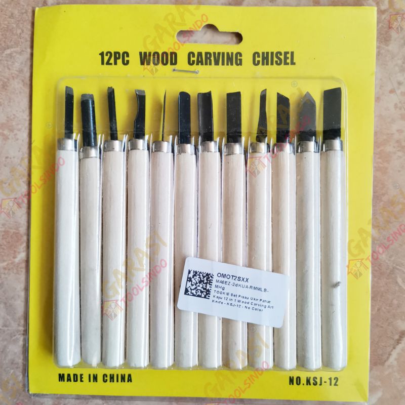 Jual Alat Pahat Seni 12 Pcs Wood Carving Chisel Alat Pahat Kayu Alat Ukir Kikir Kayu Pisau Pahat 