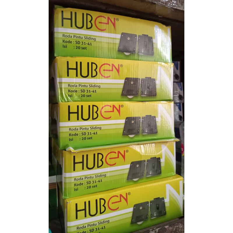 Jual (grosir 20set) roda sliding huben 3141/roda almari huben/roda pvc ...