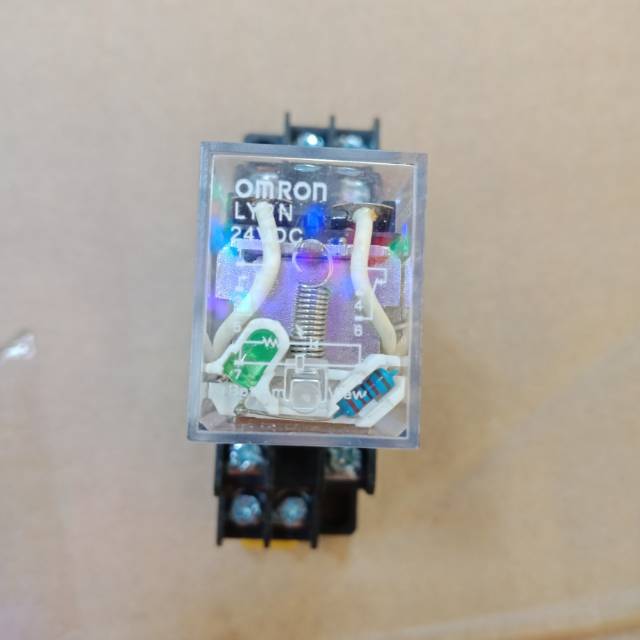 Jual Relay LY2N 24VDC omron + socket Shopee Indonesia