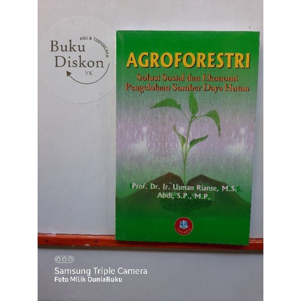 Jual Buku Origional Agroforestri Solusi Sosial Dan Ekonomi Pengolahan ...