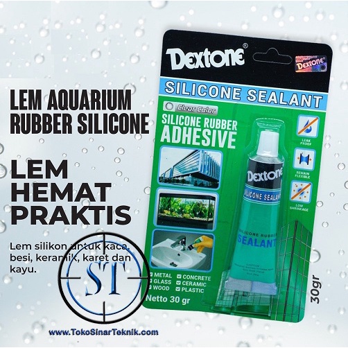 Jual Lem Kaca Sealant Slicone Rubber Silikon Adhesive Tube Akuarium