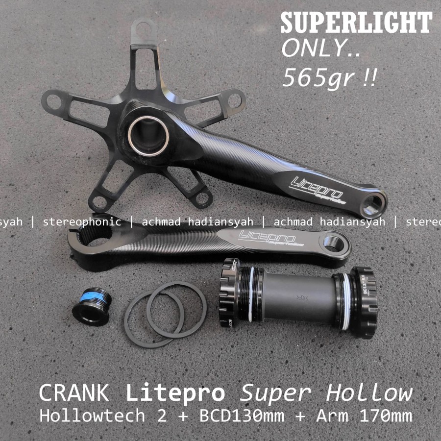 Litepro super discount hollowtech crankset