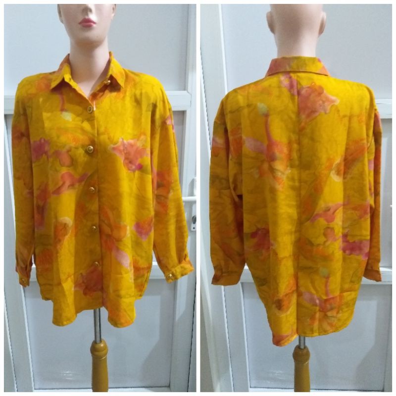 Kemeja Lengan Panjang Cham Medium Blue