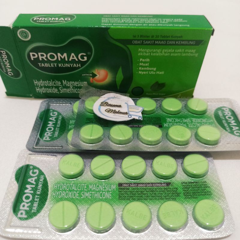 Jual PROMAG (1 Blister @ 10 Tablet Kunyah) | Shopee Indonesia