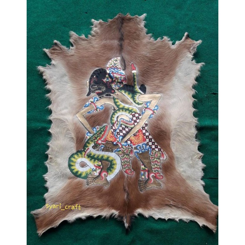 jual-lukisan-wayang-brataseno-kulit-kambing-asli-fullbody-shopee