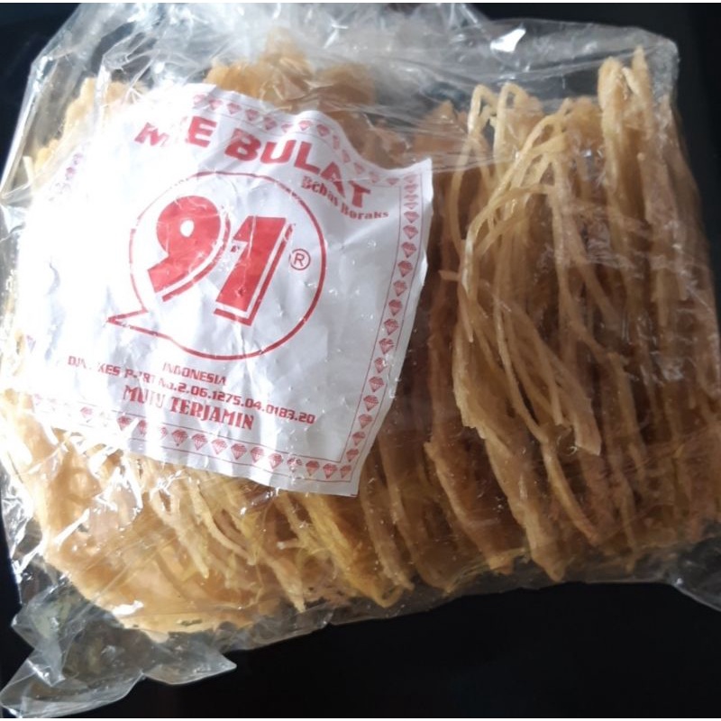 Jual Kerupuk Mie Bulat Cap 91 Ukuran Jumbo Uk 1 Kg Kerupuk Mi