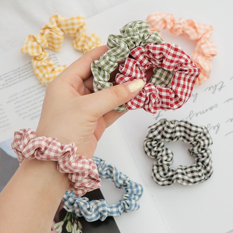 Jual Scrunchie Ikat Rambut Gaya Korea Shopee Indonesia 