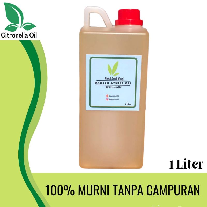 Jual Minyak Sereh Wangi 100% Murni - Citronella Oil 1 Liter | Shopee ...