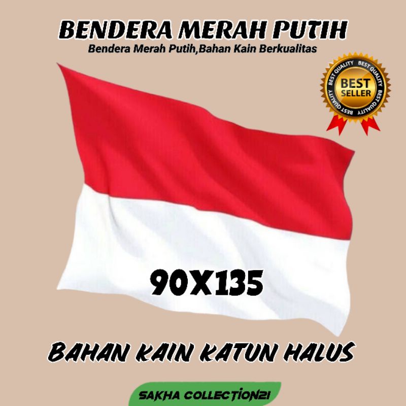 Jual GROSIR BENDERA MERAH PUTIH UKURAN 90X135 BENDERA RUMAH/KANTOR ...