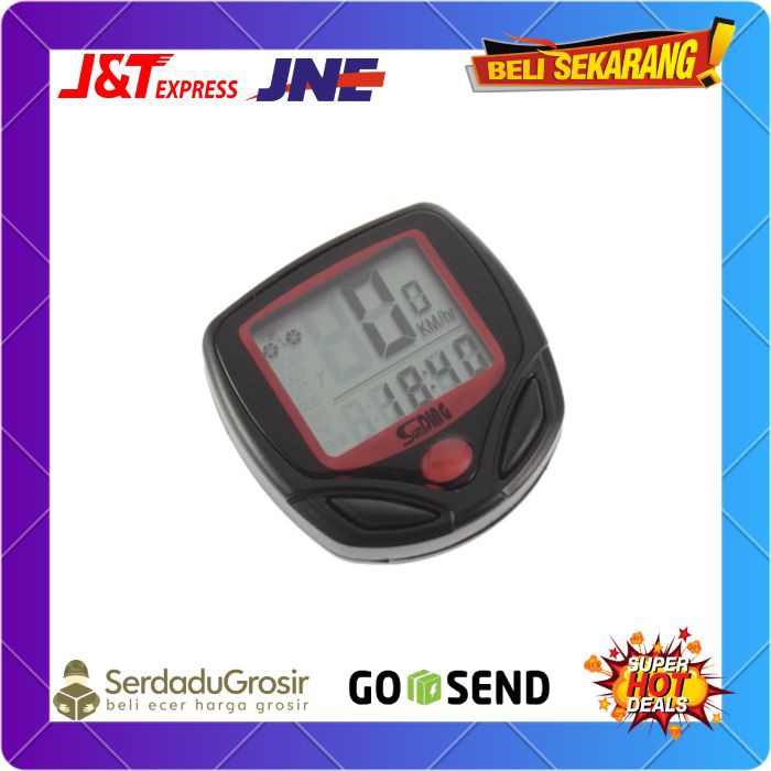 Jual SunDING Speedometer Sepeda 14 Function LCD Display Bicycle - SD ...