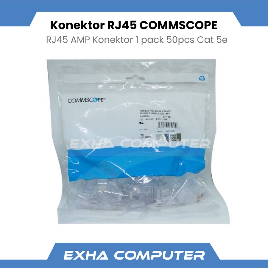 Jual Konektor Rj Commscope Cat E Pack Pcs Shopee Indonesia