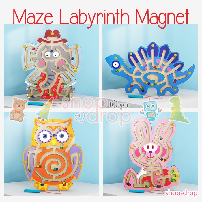 Jual Mainan Puzzle Magnet Bead Bola Anak - Mainan Maze Labirin Magnetic ...