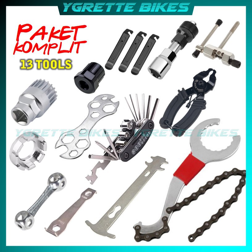 Jual Ygrette Paket In Komplit Set Kunci Alat Perbaikan Sepeda