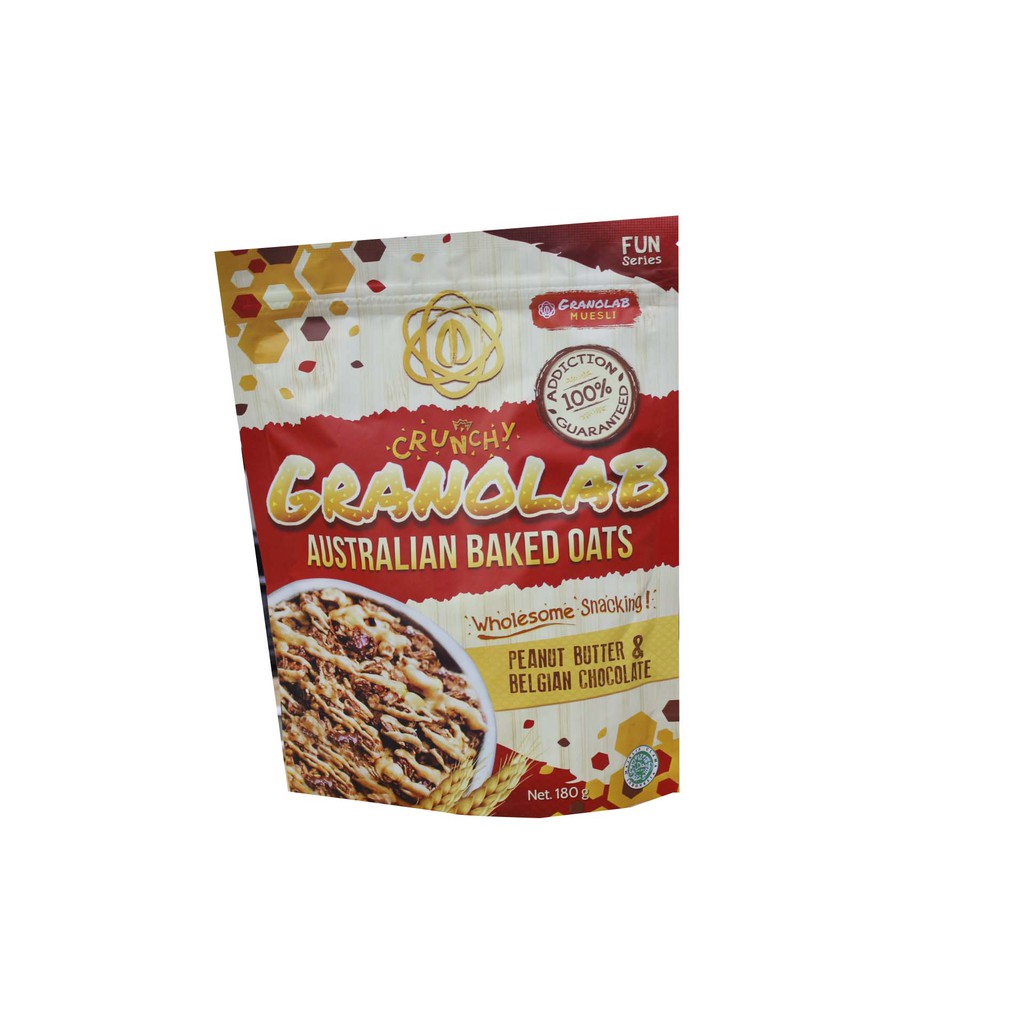 Jual CRUNCHY GRANOLAB BAKED OATS PEANUT BUTTER & BELGIAN CHOCOLATE 180G ...