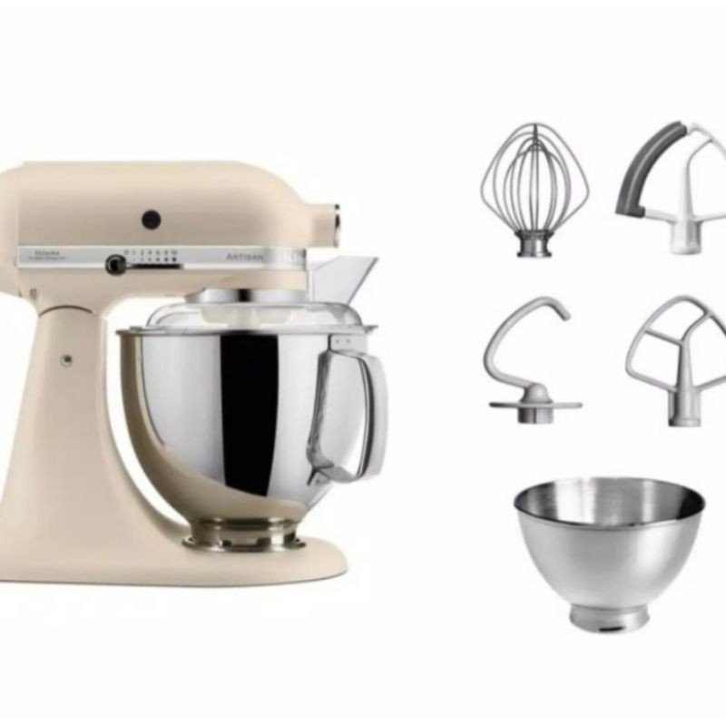 Jual Kitchenaid Artisan Stand Mixer 5KSM175PSEFL Fresh Linen | Shopee ...