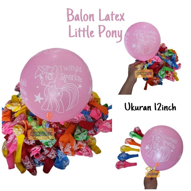 Jual Balon Latex Motif Little Pony 12Inch ( 10 PCS) | Shopee Indonesia