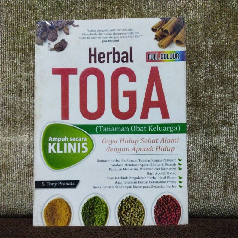 Jual Herbal Toga Tanaman Obat Keluarga Gaya Hidup Sehat Alami Dengan Apotek Hidup R6 Shopee 3988