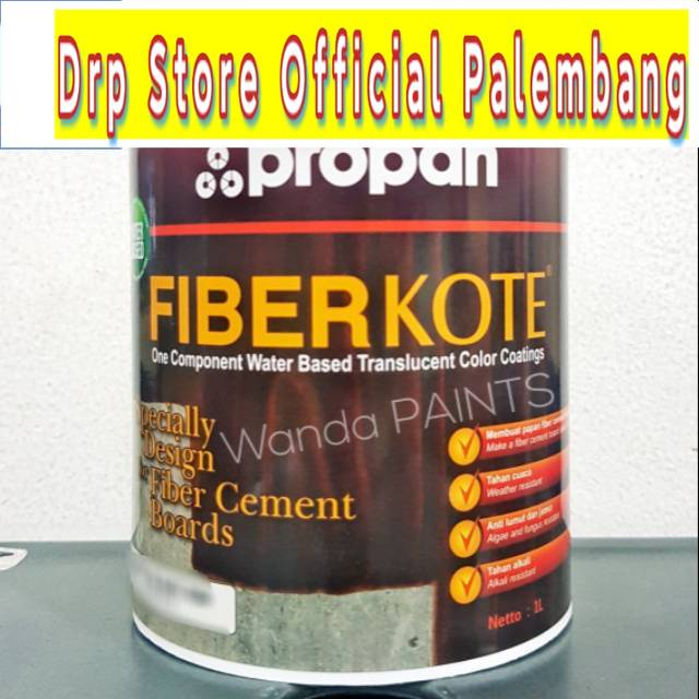 Jual Propan Fiberkote Cat Warna Kayu Papan Semen 1 Liter Shopee Indonesia 6383