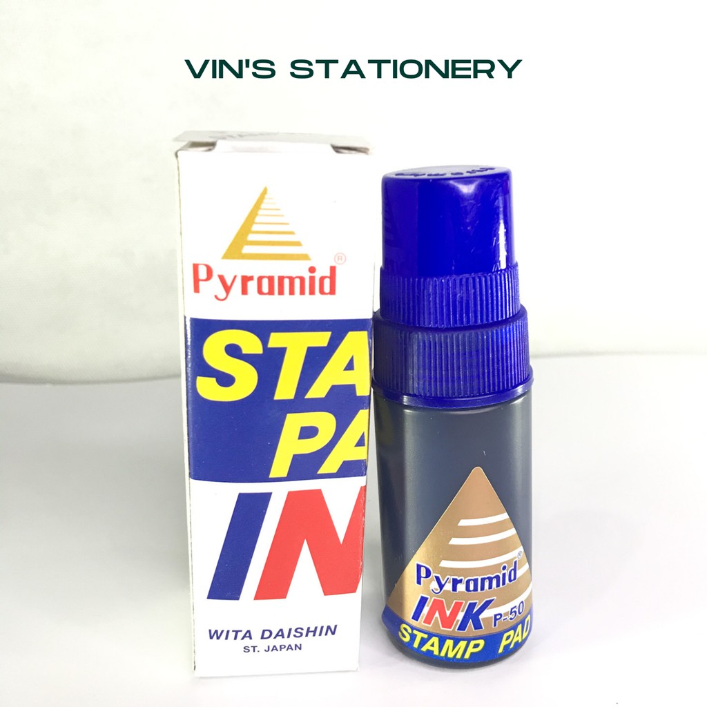 Jual ORIGINAL TINTA STEMPEL PYRAMID / PRYRAMID INK P-50 STAMP PAD ...