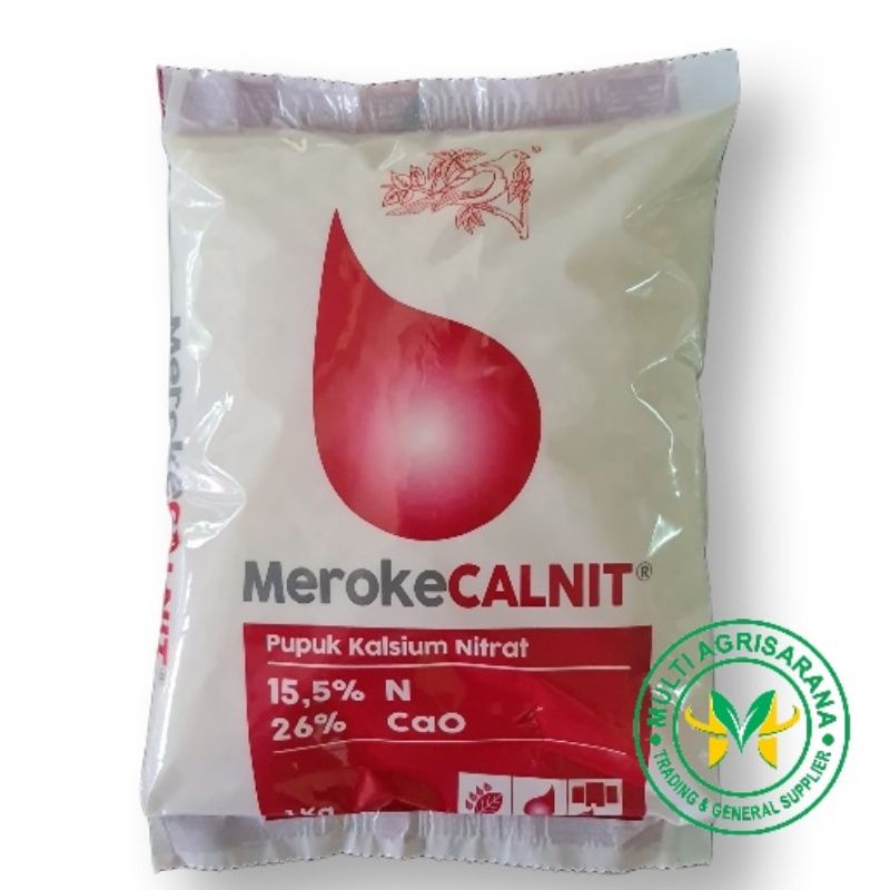 Jual Pupuk Meroke CALNIT 1 kg. Kemasan Pabrik - Kalsium Nitrat | Shopee ...