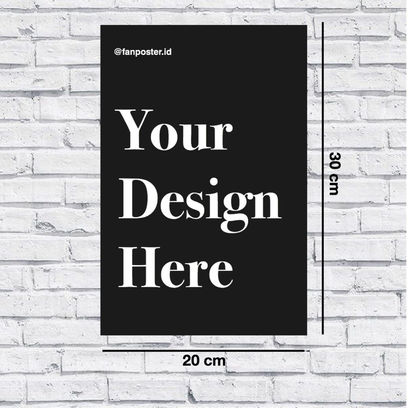 Jual Poster Kayu Custom Uk A4 (20 x 30 cm) Premium Quality Shopee