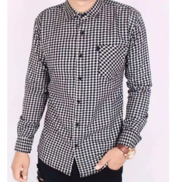 Flannel Lengan Panjang Casual Pria