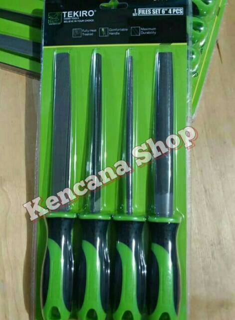 Jual Kikir Besi Set Pcs Tekiro Pipih Kotak Bulat Setengah Bulat