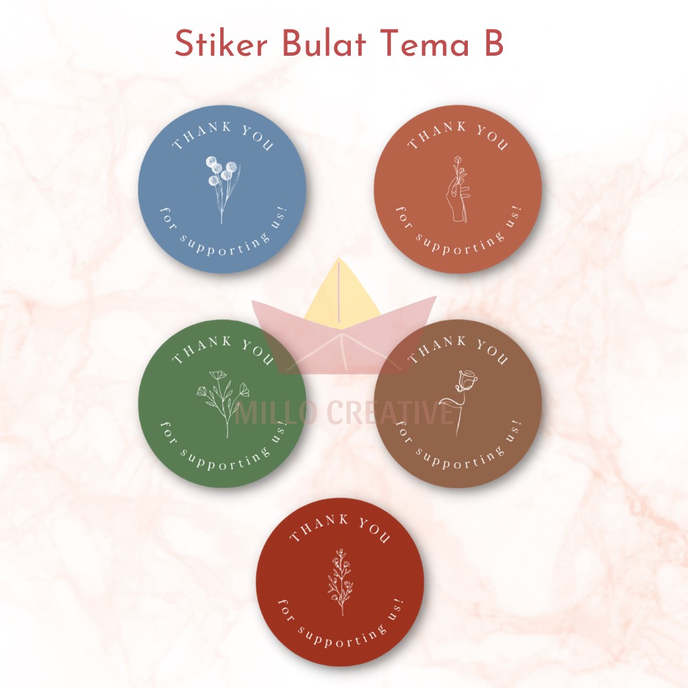 Jual STIKER BULAT / STICKER BULAT / STIKER LABEL / STICKER LABEL ...