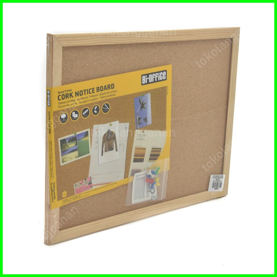 Bi Silque Ayda Cork Bulletin Board 48 X 36 Aluminum Frame With Silver - View #9