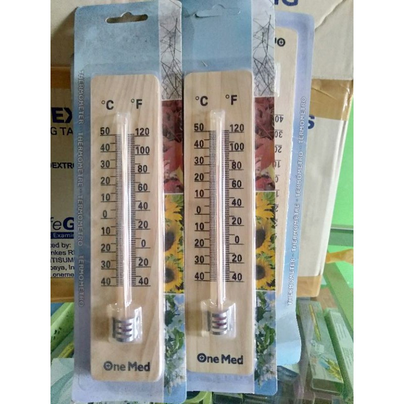 Jual Termometer Kayu Onemed | Alat Ukur Suhu Ruangan Akurat & Praktis ...