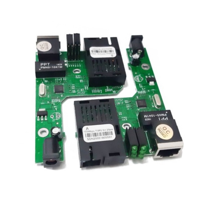 Jual Pcb Board Netlink Htb A B Fiber Optic Optical Media Converter