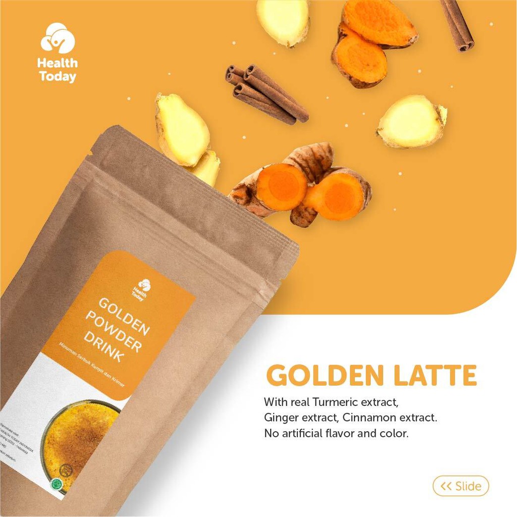 Jual Health Today Golden Latte Powder/ Turmeric Latte Powder 500gr ...