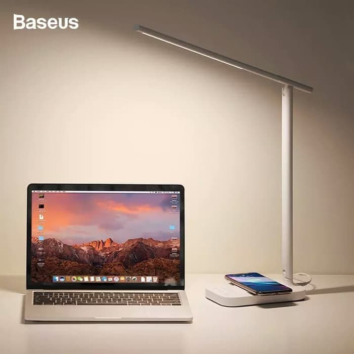 Jual BASEUS LETT WIRELESS CHARGING + FOLDING DESK TABLE LAMP LAMPU MEJA ...