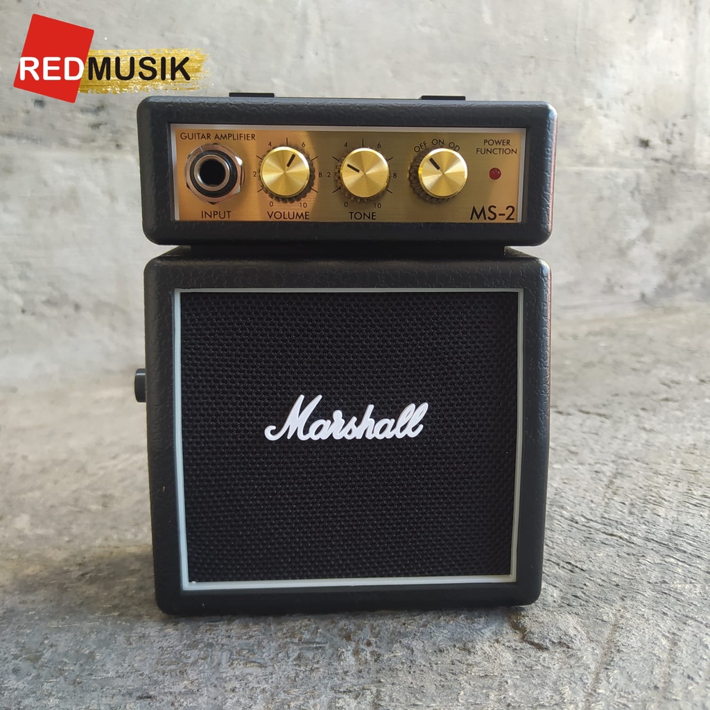 Jual Ampli Gitar Marshall Mini MS2 MS 2 MS-2 Original | Shopee Indonesia
