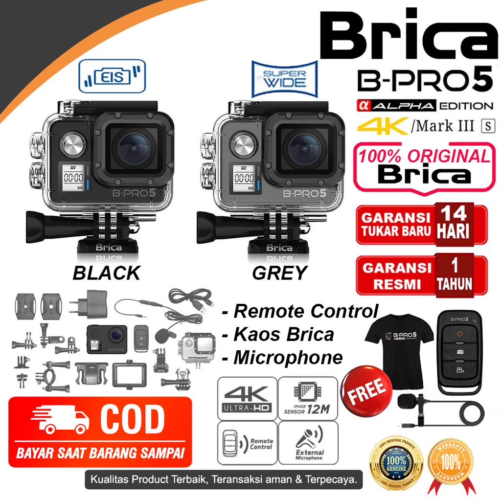 Jual Brica B-Pro 5 Alpha Edition Action Cam AE3S - AE Basic - AE Lite ...