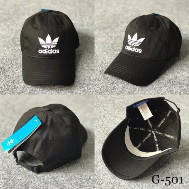 Foto topi outlet adidas warna hitam