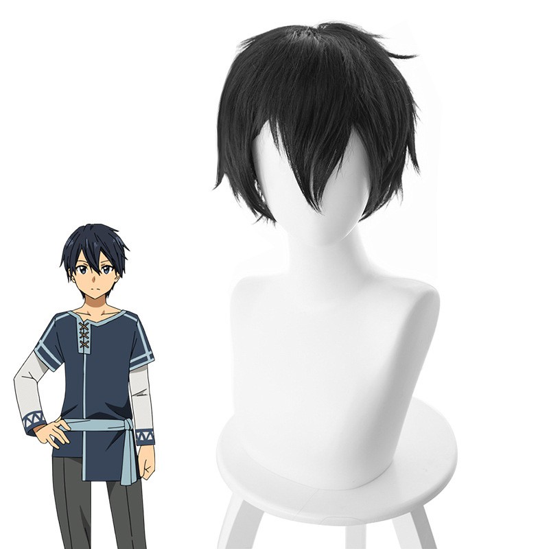 Anime Kirigaya Kazuto Cosplay Costumes Sword Art Online Kirito Shoes  Alicization Wigs Boots Uniform