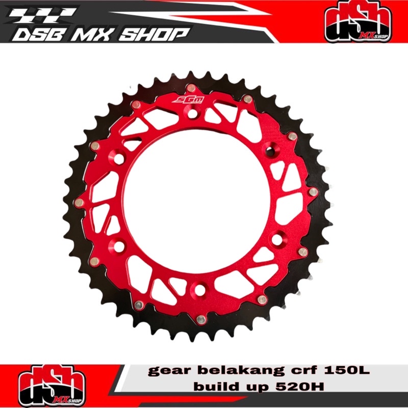 Jual GEAR BELAKANG CRF 150L DIABLO 230x VIAR 250 SGM RACING UKURAN