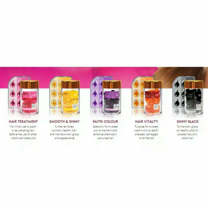 Jual ELIPS HAIR VITAMIN BOTOL ISI 50 CAPSUL /1ML Saset Isi 6 | Shopee ...